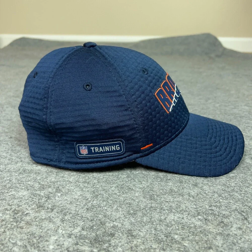 Denver Broncos Mens Hat Cap Medium Flex Navy Orange New Era Football NFL Cap‎